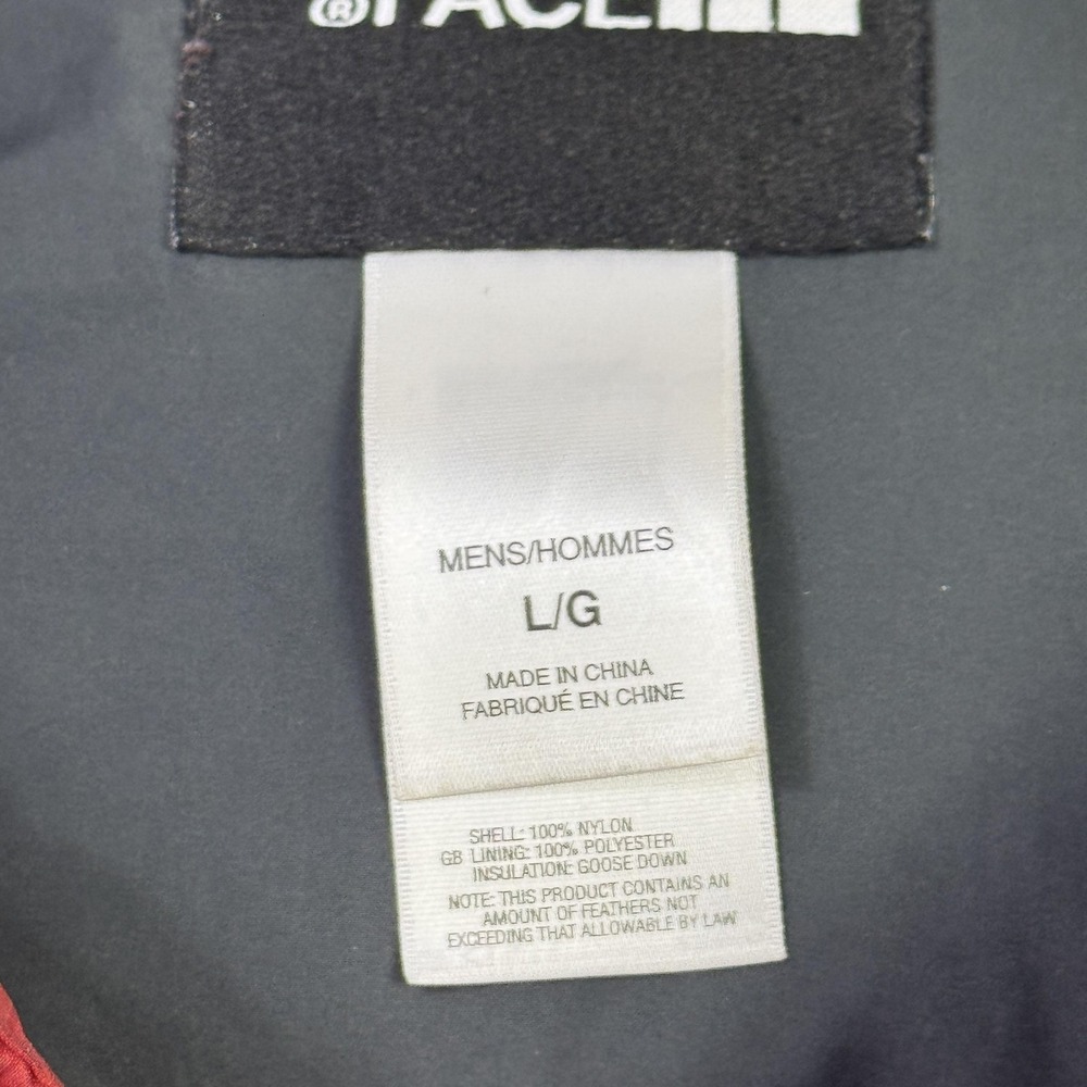 The North Face Puffer Jacket Mens Large Red Hooded 700 Fill Down Insulated - Picture 4 of 16